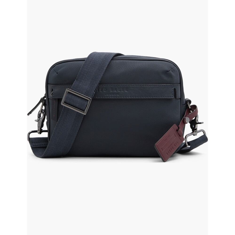 Ted Baker Roman-410 Navy Marine Crossbody Zip New